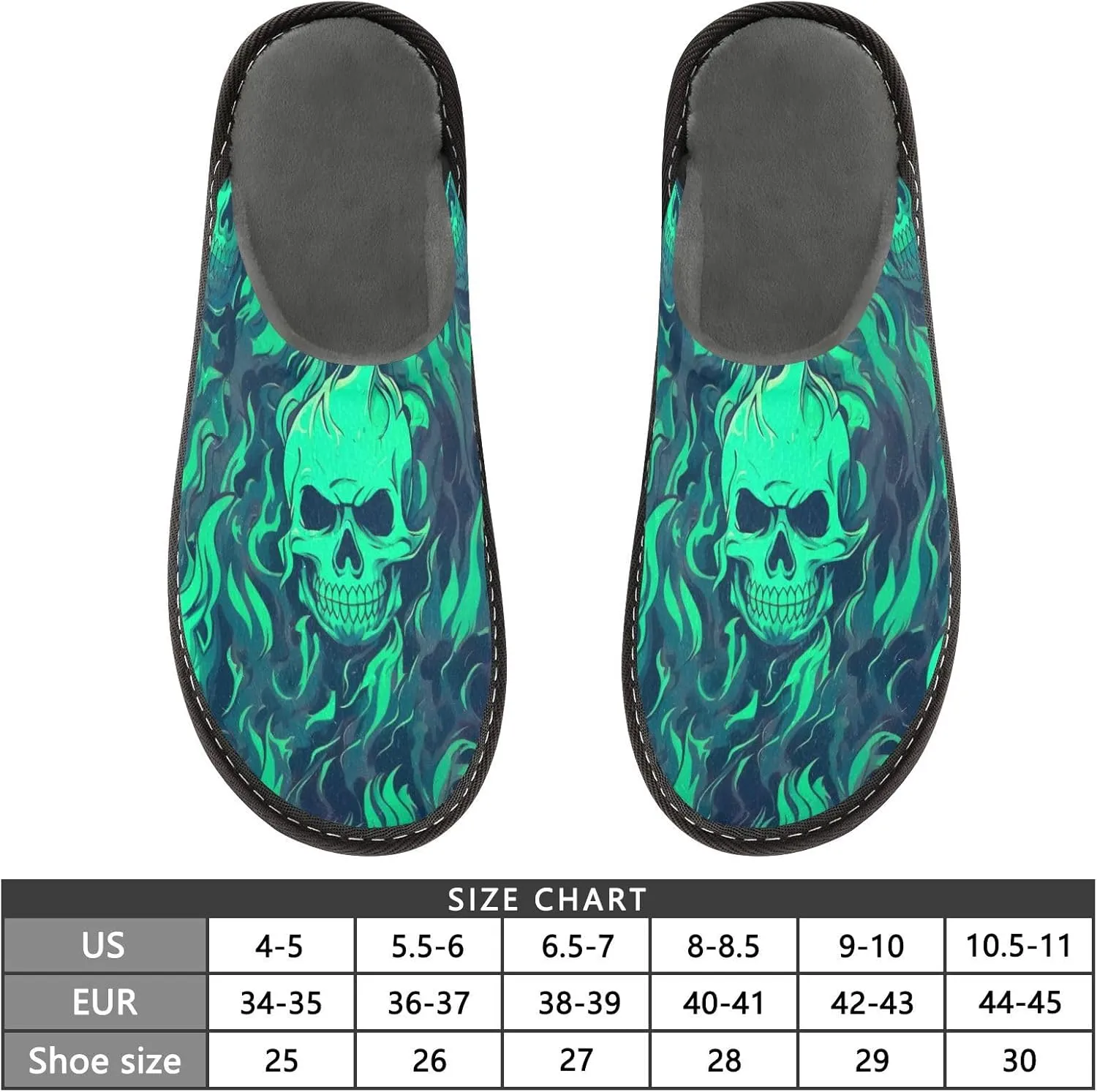 Fuzzy Slippers for Women Men Cozy Memory Foam Scuff Slippers Warm House Shoes Indoor/Outdoor