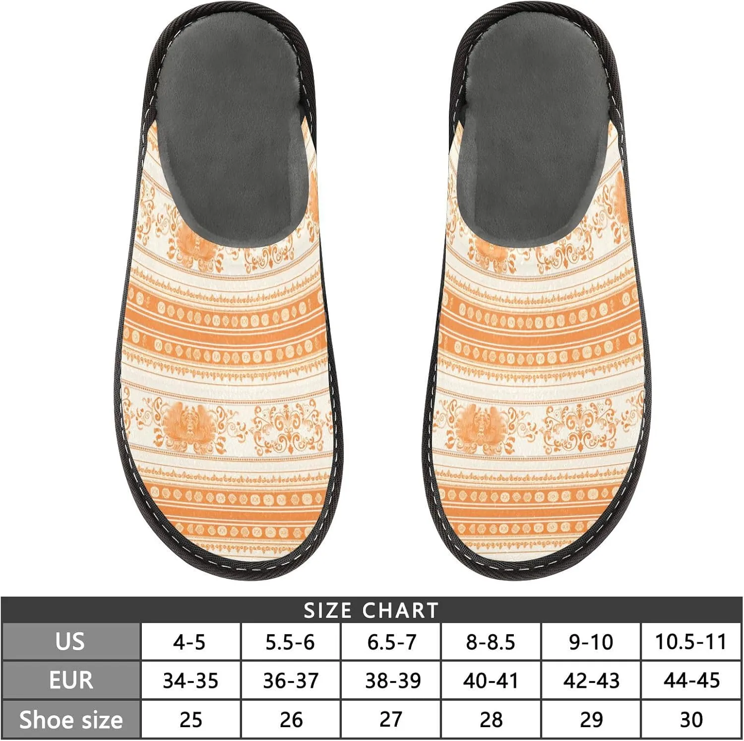 Fuzzy Slippers for Women Men Cozy Memory Foam Scuff Slippers Warm House Shoes Indoor/Outdoor