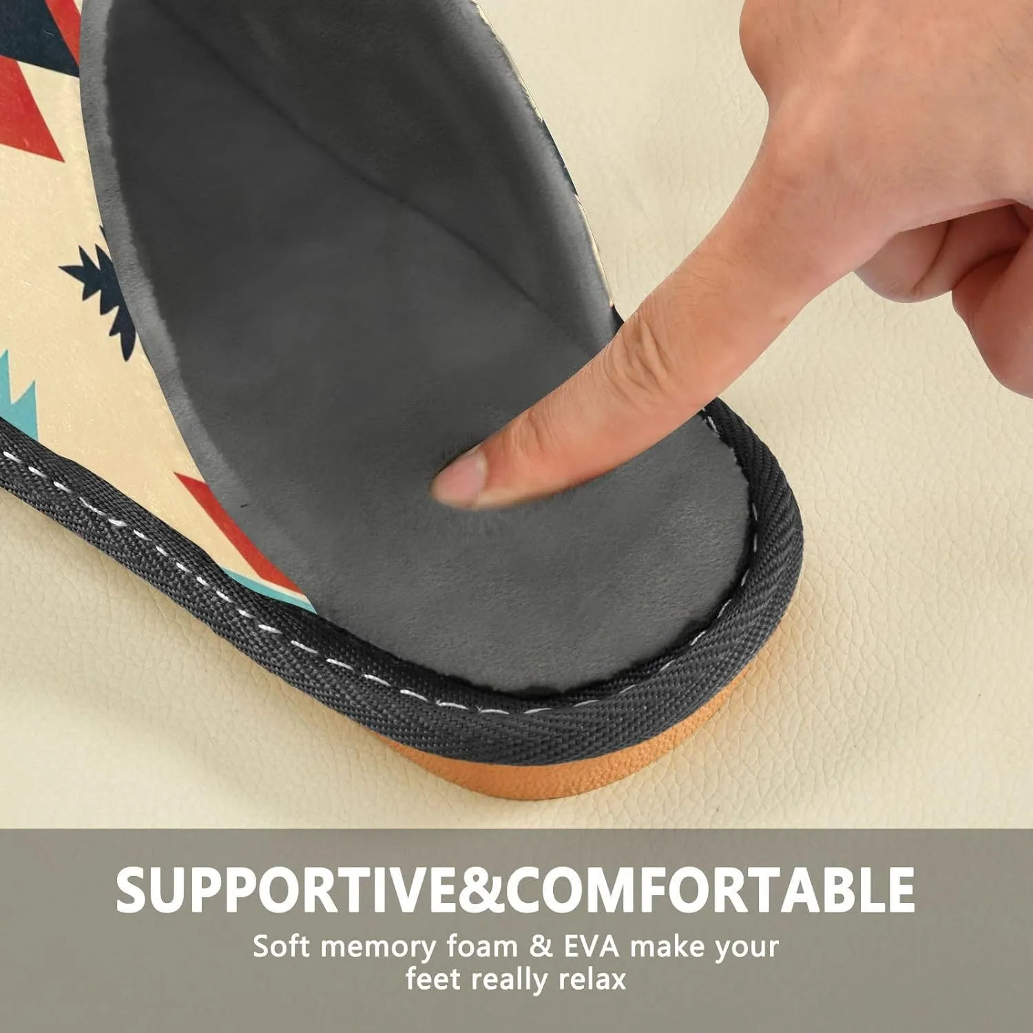 Fuzzy Slippers for Women Men Cozy Memory Foam Scuff Slippers Warm House Shoes Indoor/Outdoor