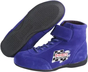 G-Force Racing Gear 0235110BU RaceGrip Blue Size-110 Mid-Top Racing Shoes