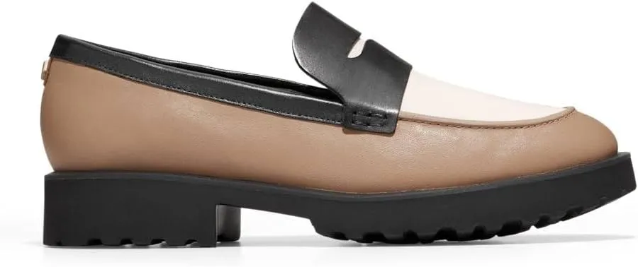 Geneva Slip On Suede Toe Classic Streamlined Round Cole Beige/Ivory/Black Haan Birch Loafers Diverse categories