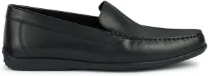 Geox Men's U Ascanio B Moccasin, black, 9 Men