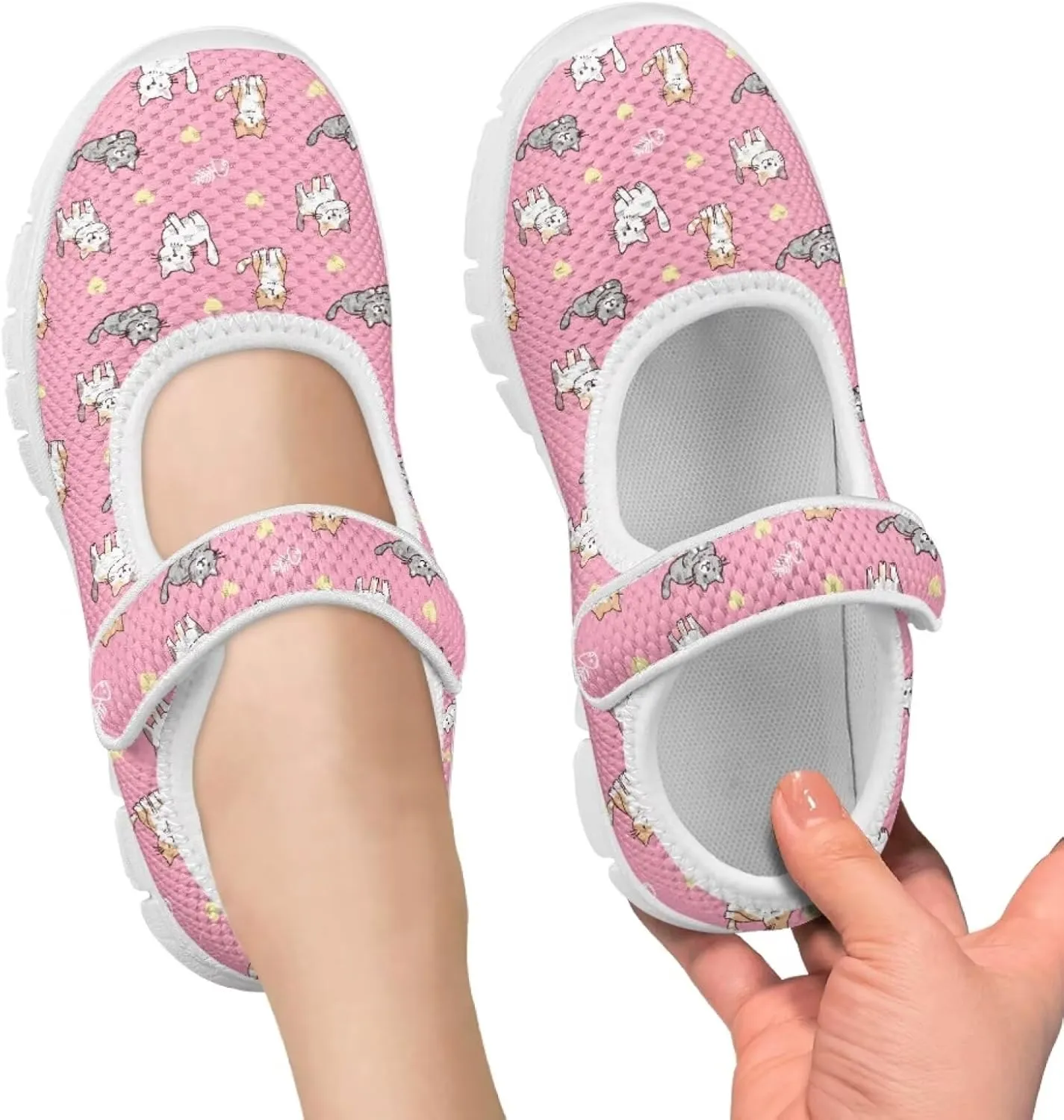 Girls Mary Jane Shoes Breathable Comfort Casual Sneaker School Wedding Party Shoes Ballet Flat