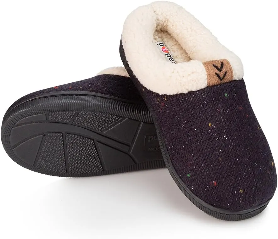 Girls Slipper Cozy Warm Clog Kids House Shoe Rubber Sole
