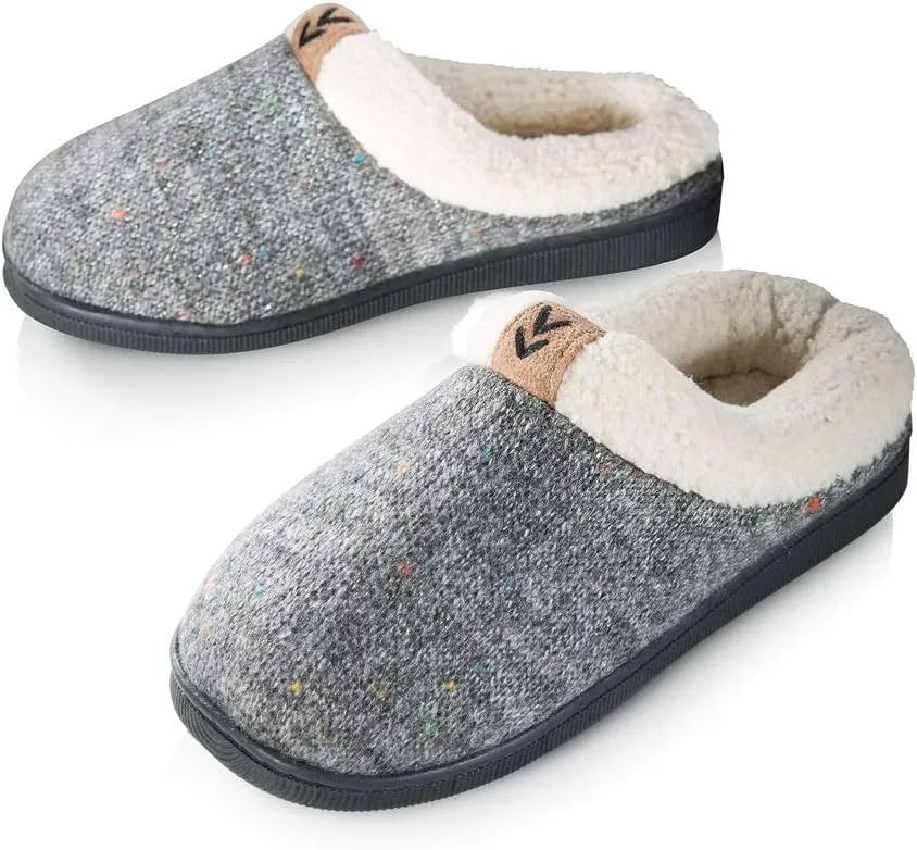 Girls Slipper Cozy Warm Clog Kids House Shoe Rubber Sole