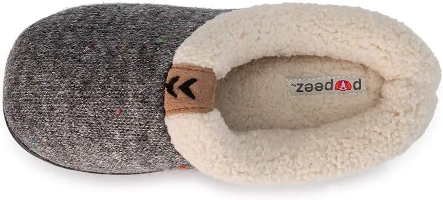 Girls Slipper Cozy Warm Clog Kids House Shoe Rubber Sole