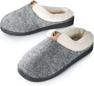 Girls Slipper Cozy Warm Clog Kids House Shoe Rubber Sole