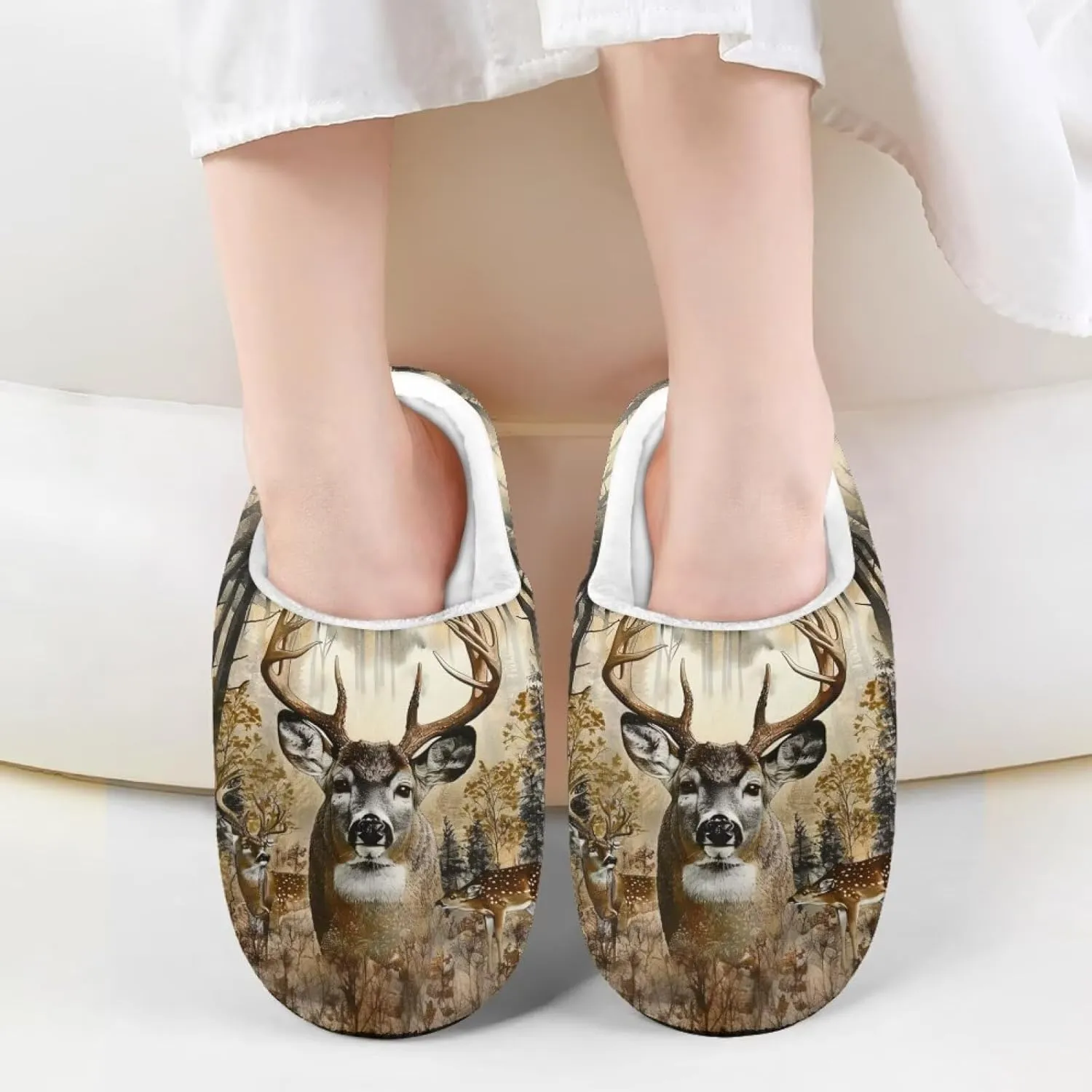 Girls Slippers Size 9-15 Kids Winter Warm Cotton Slipper Indoor Bedroom Home Slipper