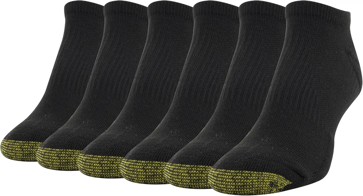 GOLDTOE Women's Cool No Show Socks, 6- Pairs