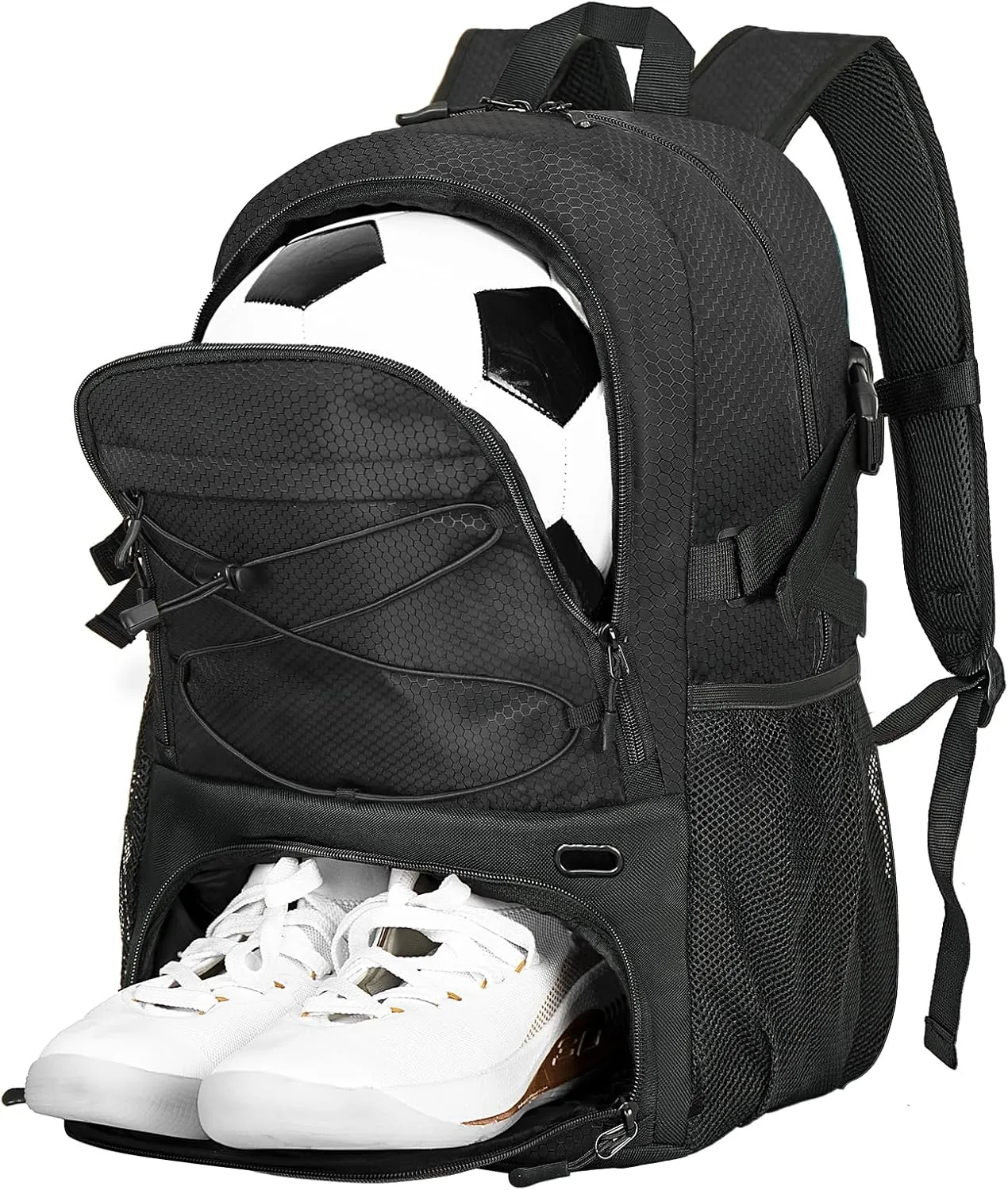 Goloni Soccer Bag,Large Sports Bag with with Separate Ball & Shoe Compartments,Youth Soccer Backpack for Basketball