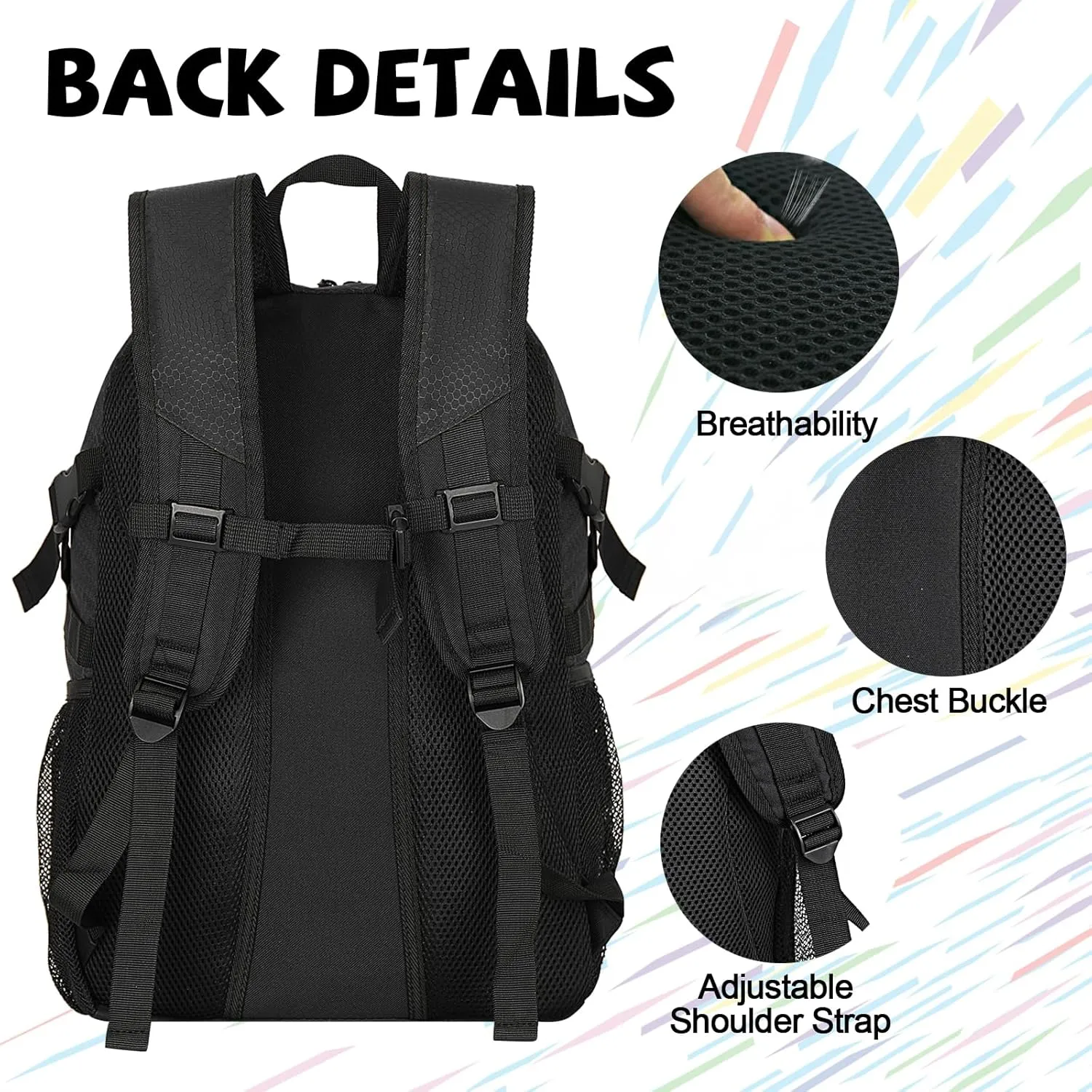 Goloni Soccer Bag,Large Sports Bag with with Separate Ball & Shoe Compartments,Youth Soccer Backpack for Basketball