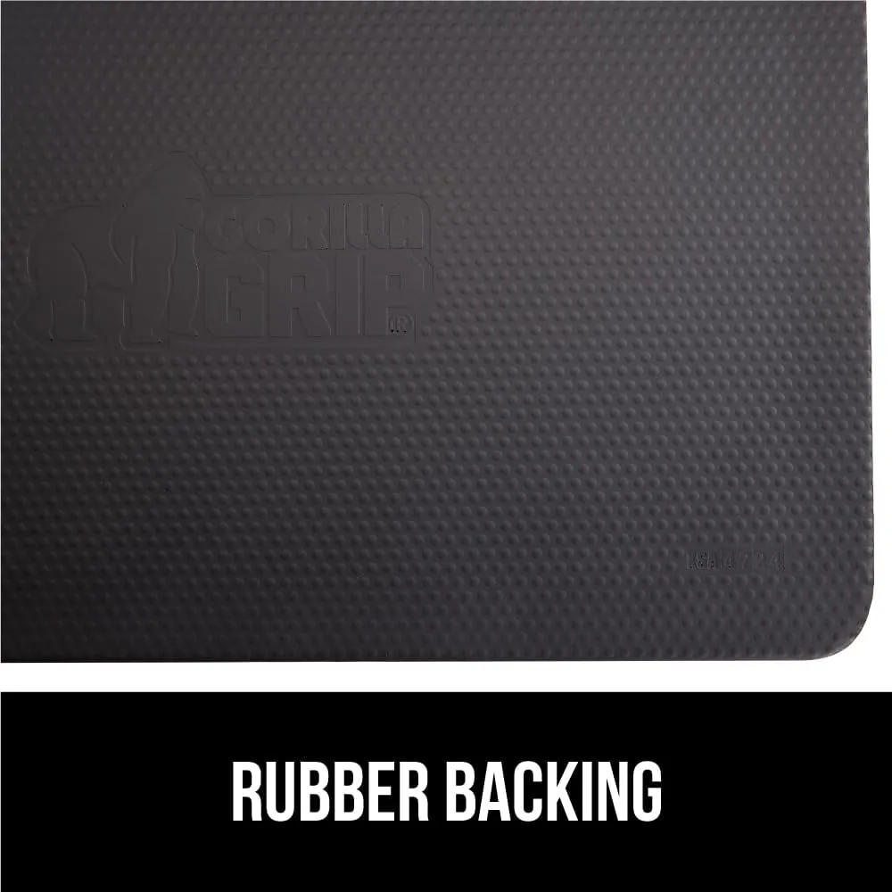 GORILLA GRIP Cushioned Anti Fatigue Mats for Kitchen Floor, 39x20, Ergonomic Standing Office Desk Mat, Waterproof Scratch Resistant Pebbled Top, Supportive Comfort Padded Foam Rugs, 3/4 in Thick Black