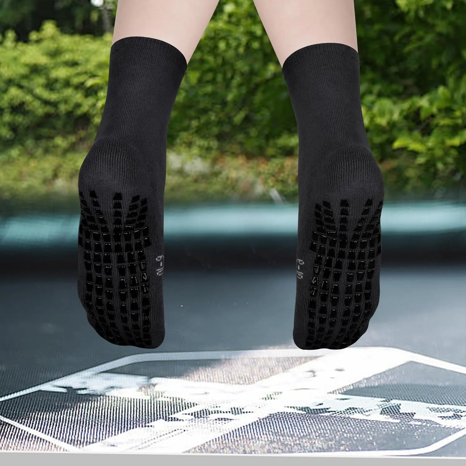 Grip Socks For Kids(4-16 Years Old) Youth Boys & Girls, Cushioned Sport Athletic Hospital Socks