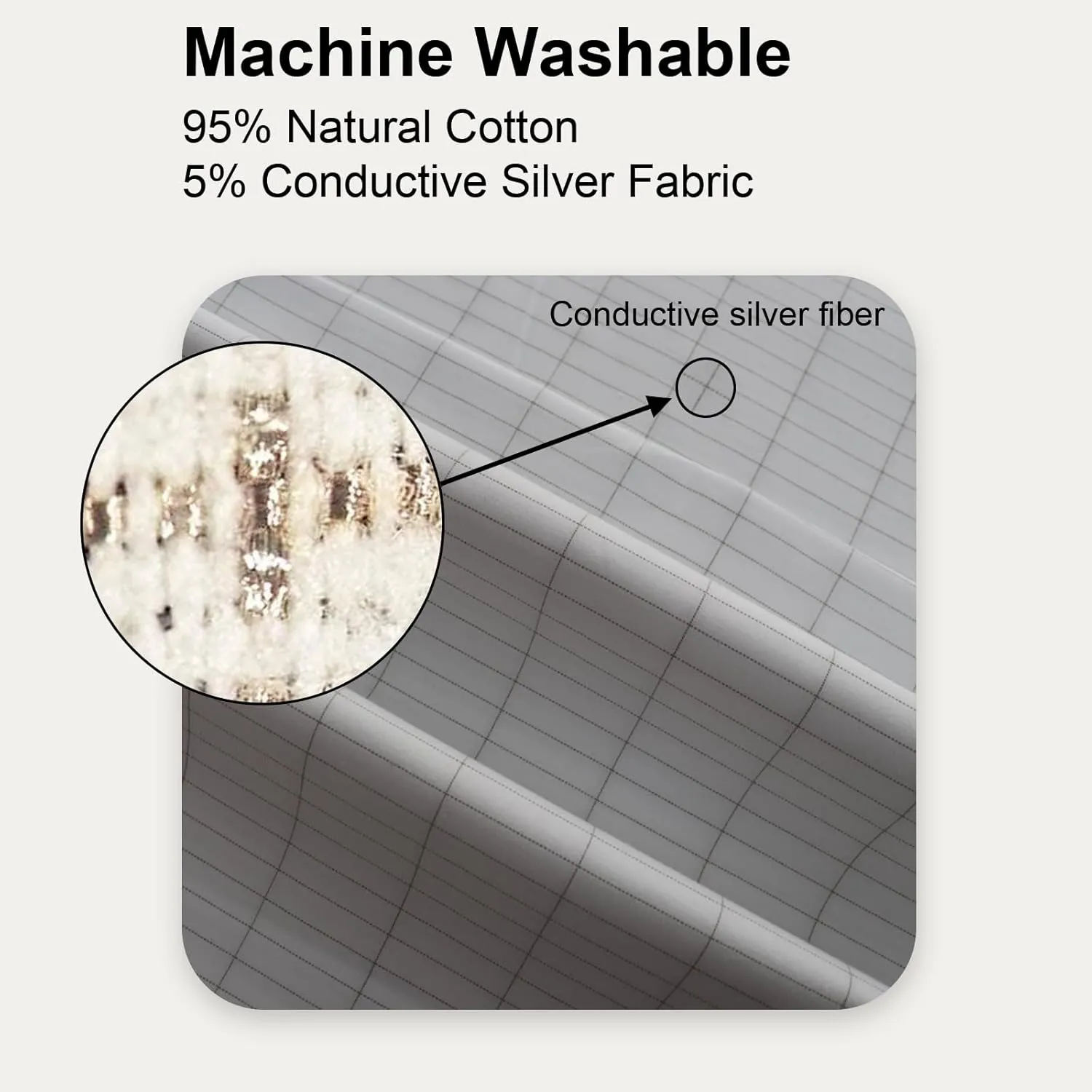 Grounding Sheets for Bed, Grounding Flat Sheet with Silver Fiber & Cotton for Better Sleep