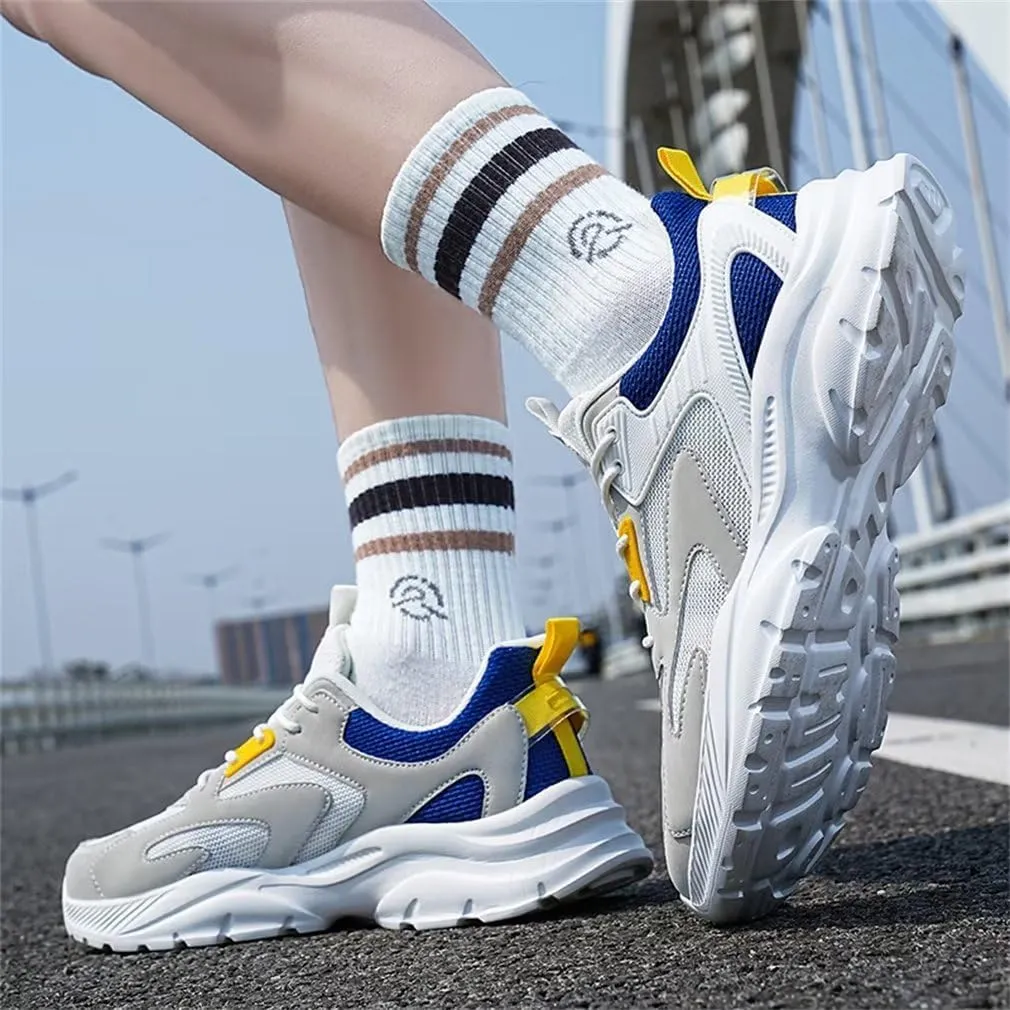 GSLMOLN Men's Trendy Air Cushioned Breathable Lightweight Cushioned Running Shoes Non-Slip Comfortable Outdoor Athletic Walking Sneakers