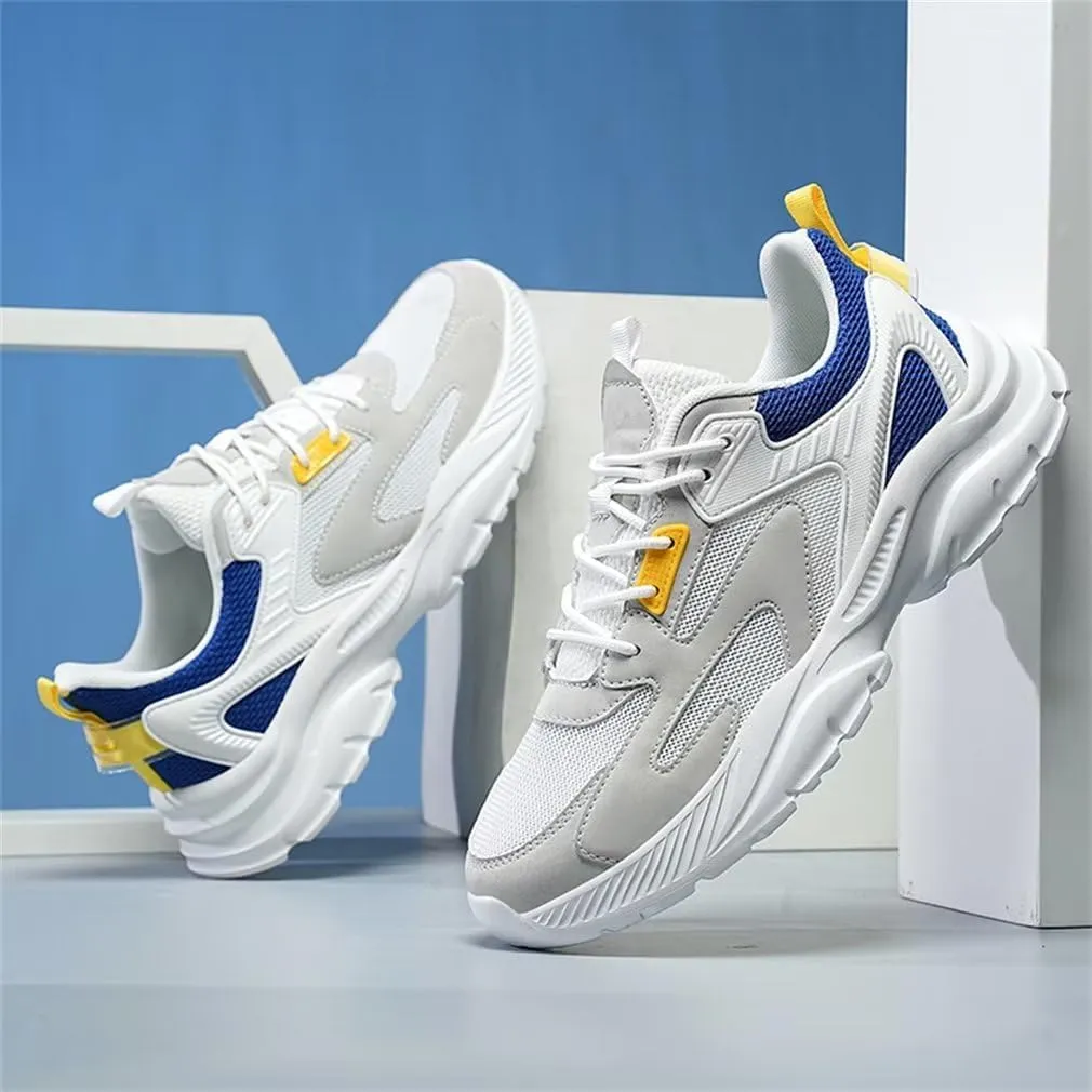 GSLMOLN Men's Trendy Air Cushioned Breathable Lightweight Cushioned Running Shoes Non-Slip Comfortable Outdoor Athletic Walking Sneakers