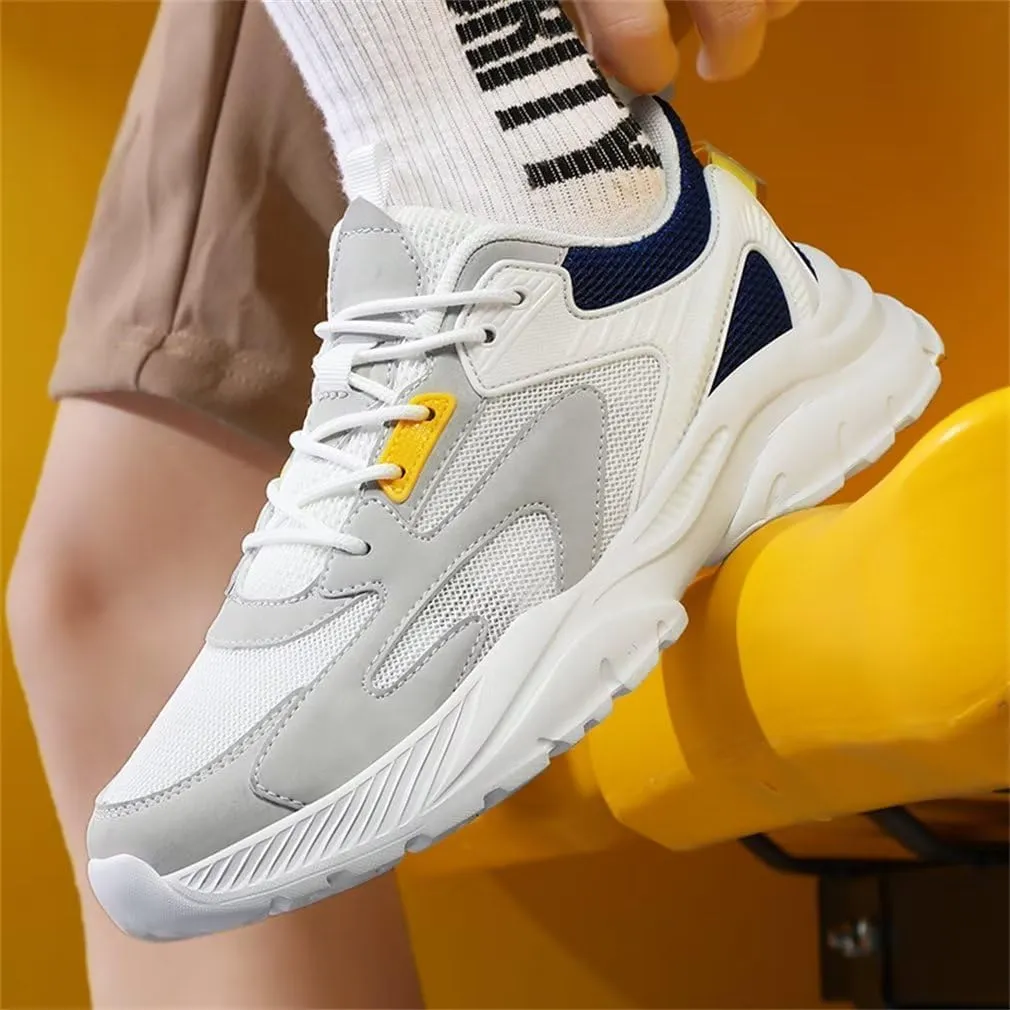 GSLMOLN Men's Trendy Air Cushioned Breathable Lightweight Cushioned Running Shoes Non-Slip Comfortable Outdoor Athletic Walking Sneakers