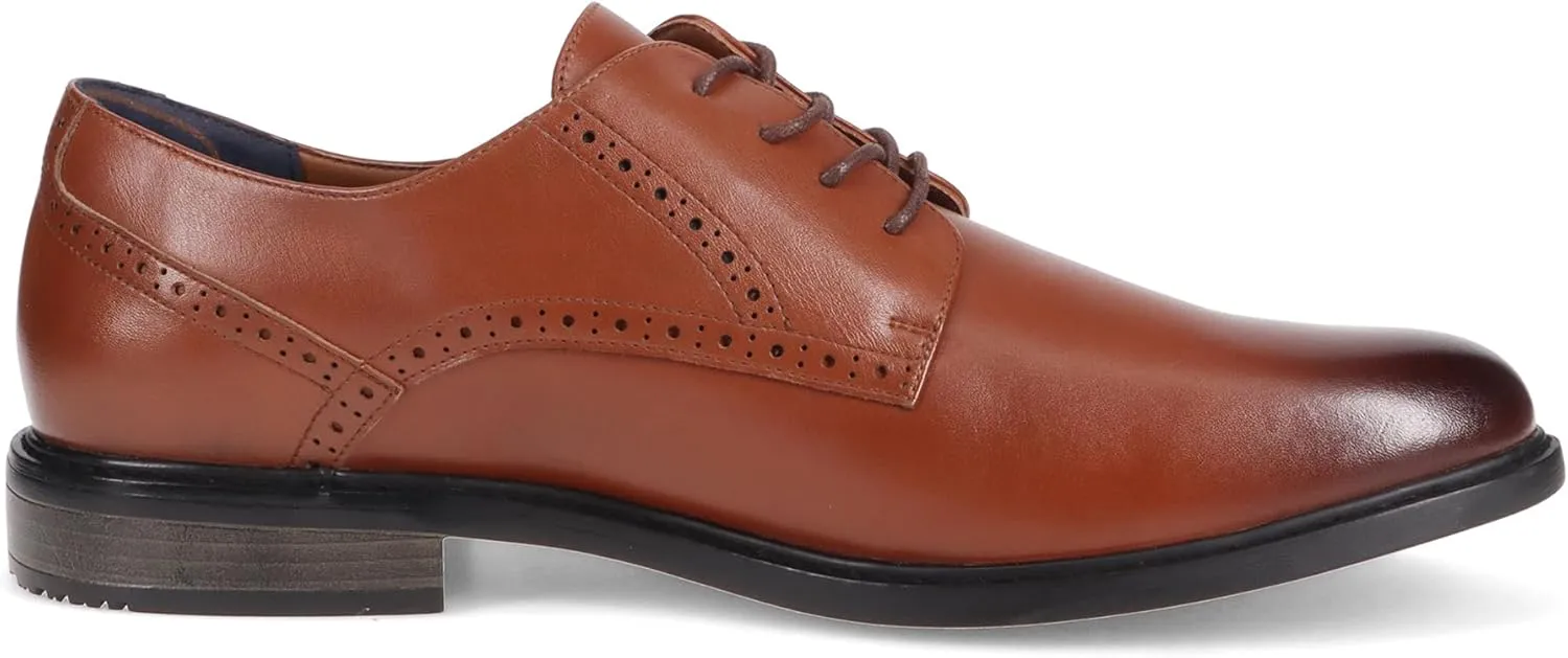 Gunnar and Troy Axel Mens Dress Shoes | Classic Brogue Oxford with Leather Uppers | Cushioned Dual-Density Footbed | Multi Color
