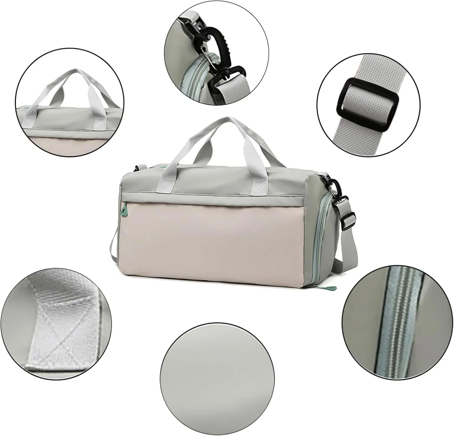 Gym Bag for Women,Duffle Bag for Travel,40L Carry On Weekender Bags with Shoe Compartment,Sports Bags for Yoga & Dance with Wet Pocket