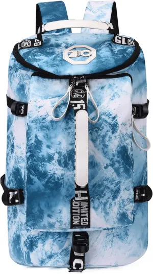 Gym Sport Bag Backpack Duffle Bag Weekender Bag Waterproof Travel Sling Bag Casual Daypack for Men and Women