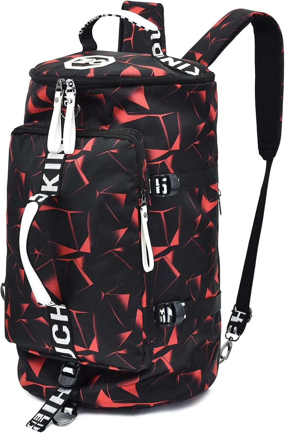 Gym Sport Bag Backpack Duffle Bag Weekender Bag Waterproof Travel Sling Bag Casual Daypack for Men and Women