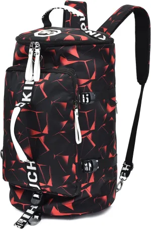 Gym Sport Bag Backpack Duffle Bag Weekender Bag Waterproof Travel Sling Bag Casual Daypack for Men and Women