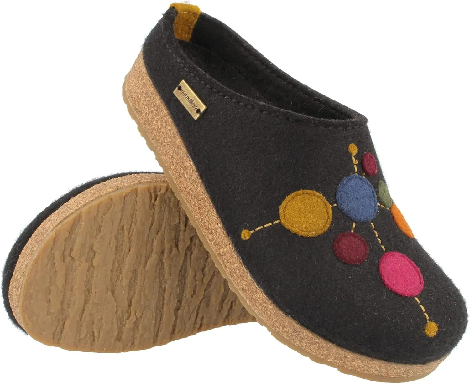 HAFLINGER Faible Felt Clog Wool Slipper