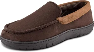 Haggar Men's Venetian Slipper Indoor/Outdoor House Shoe with Memory Foam Comfort