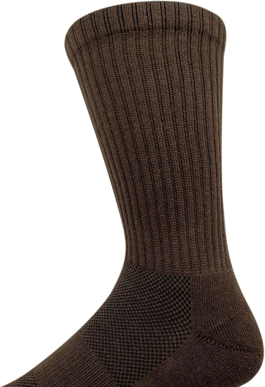 HaloYIYI Men's Moisture Control Cushioned Crew Socks with Arch Compression for Athletic, 6 Pairs