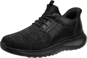 Hands Free Slip On Shoes for Men Walking Casual Sneaker Arch Support Memory Foam Mesh Light Cushioning Fashion Breathable Stylish Black White Tan Grey