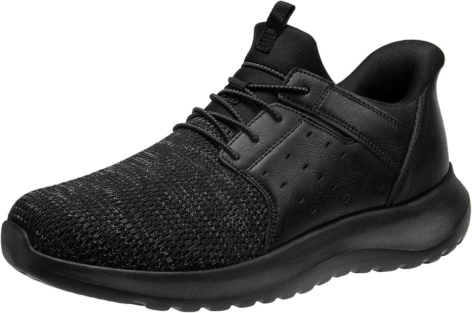 Hands Free Slip On Shoes for Men Walking Casual Sneaker Arch Support Memory Foam Mesh Light Cushioning Fashion Breathable Stylish Black White Tan Grey