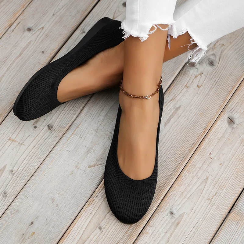 Hatmeo Braided Women's Comfortable Breathable Flat Shoes-（AQY）