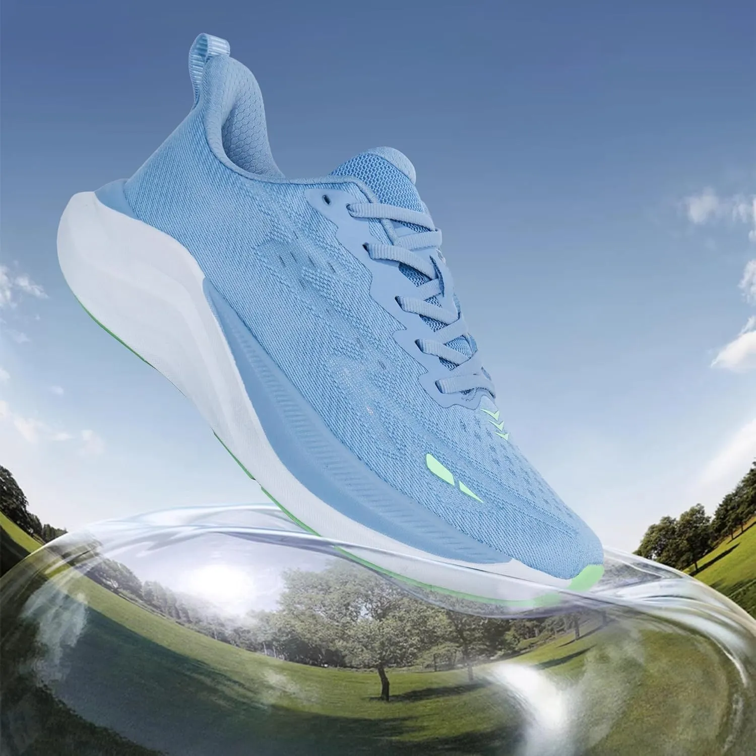 Hawkwell Men's Cloud Zero Active Cushion Breathable Tennis Walking Running Gym Workout Jogging Fashion Sneakers Medical Work Shoes