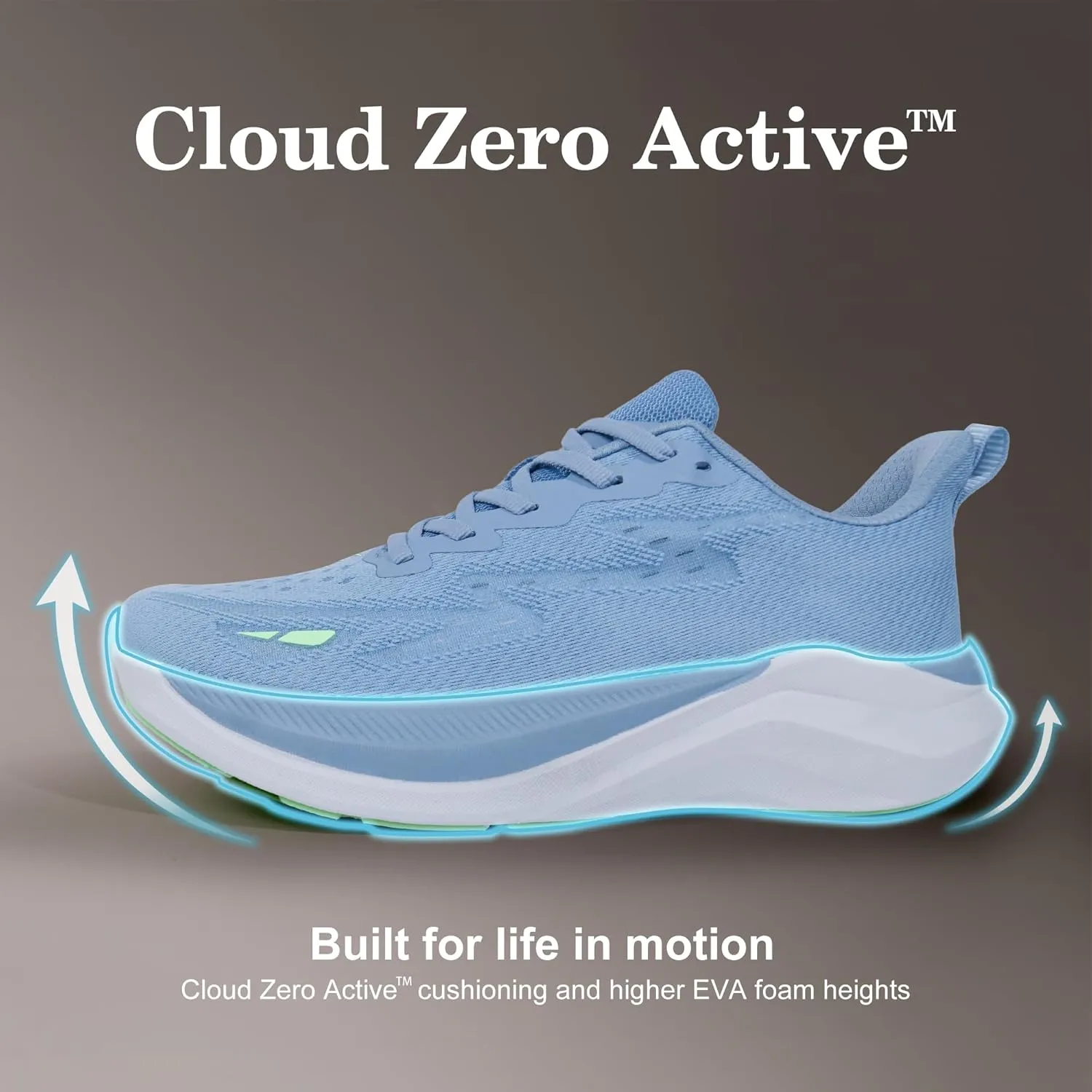 Hawkwell Men's Cloud Zero Active Cushion Breathable Tennis Walking Running Gym Workout Jogging Fashion Sneakers Medical Work Shoes
