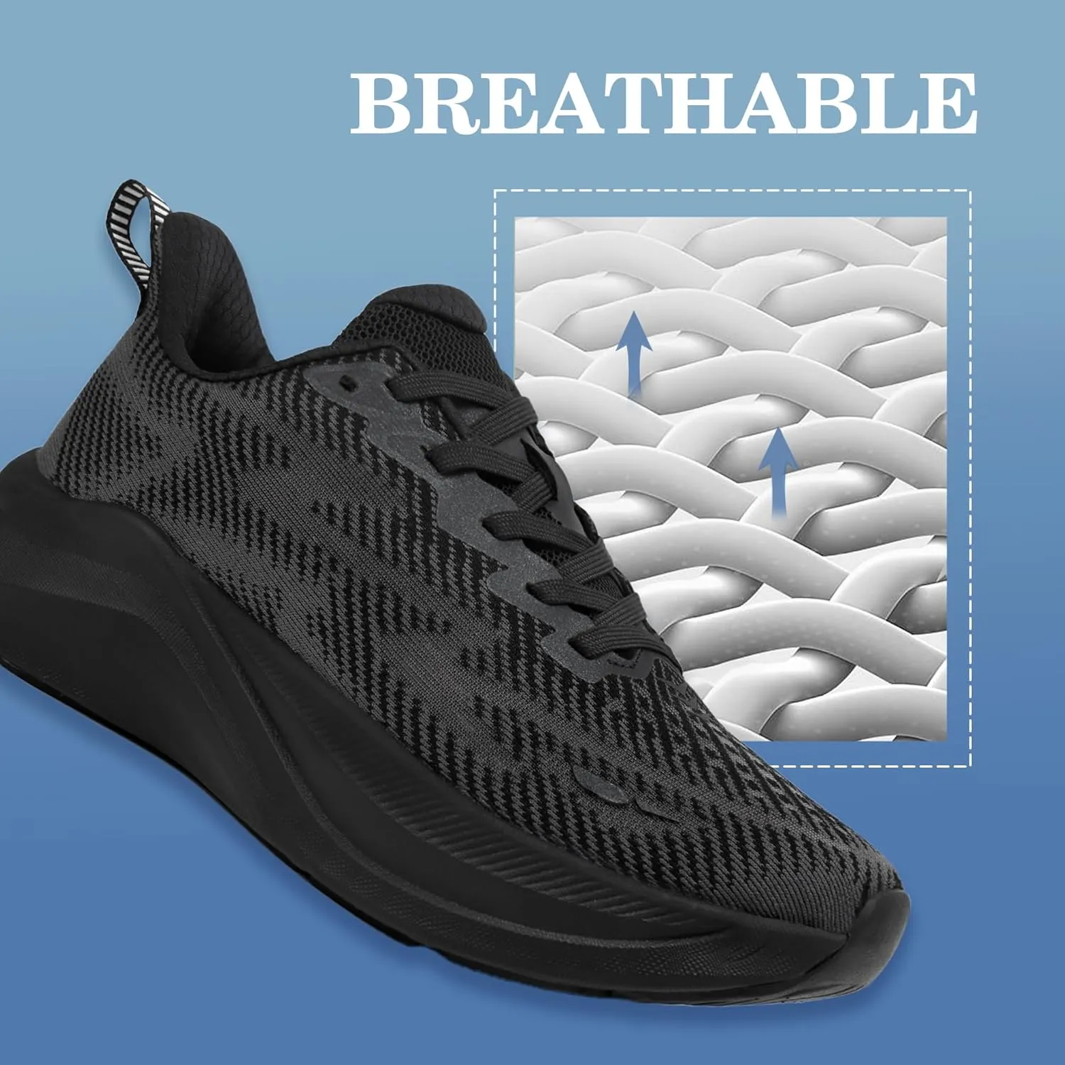 Hawkwell Women's Cloud Zero Active Cushion Breathable Tennis Walking Fashion Sneakers Gym Medical Work Shoes