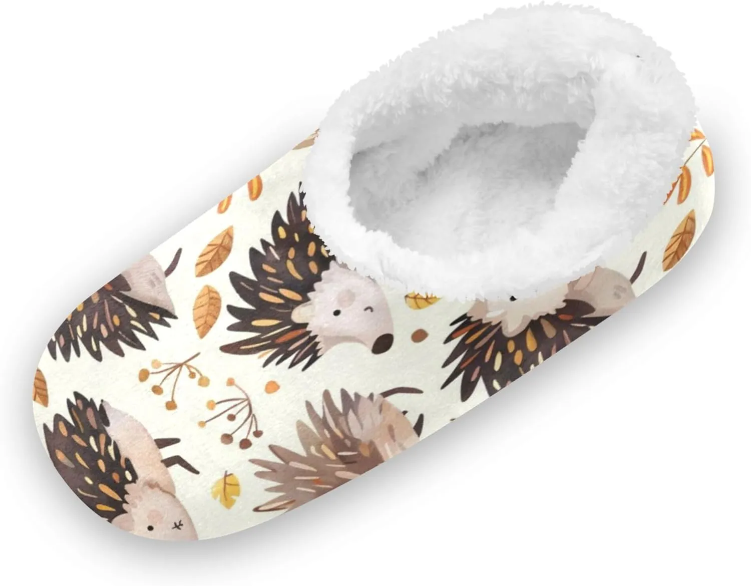 Hedgehog Leaves Animals Kids Slippers for Boys Girls
