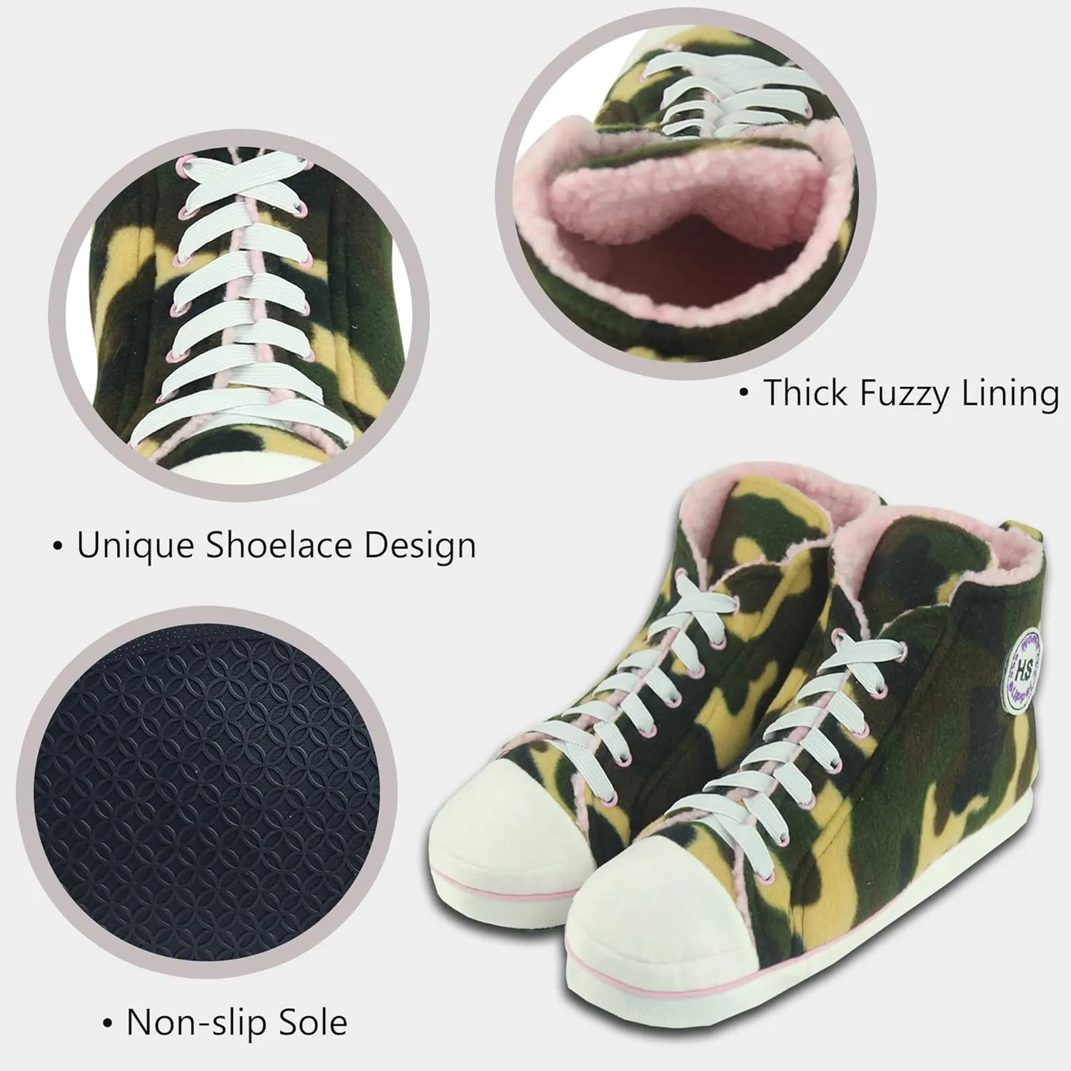 Home Slipper Men's Indoor House Sneakers Slippers, Fun Non-Slip Fashion Boots