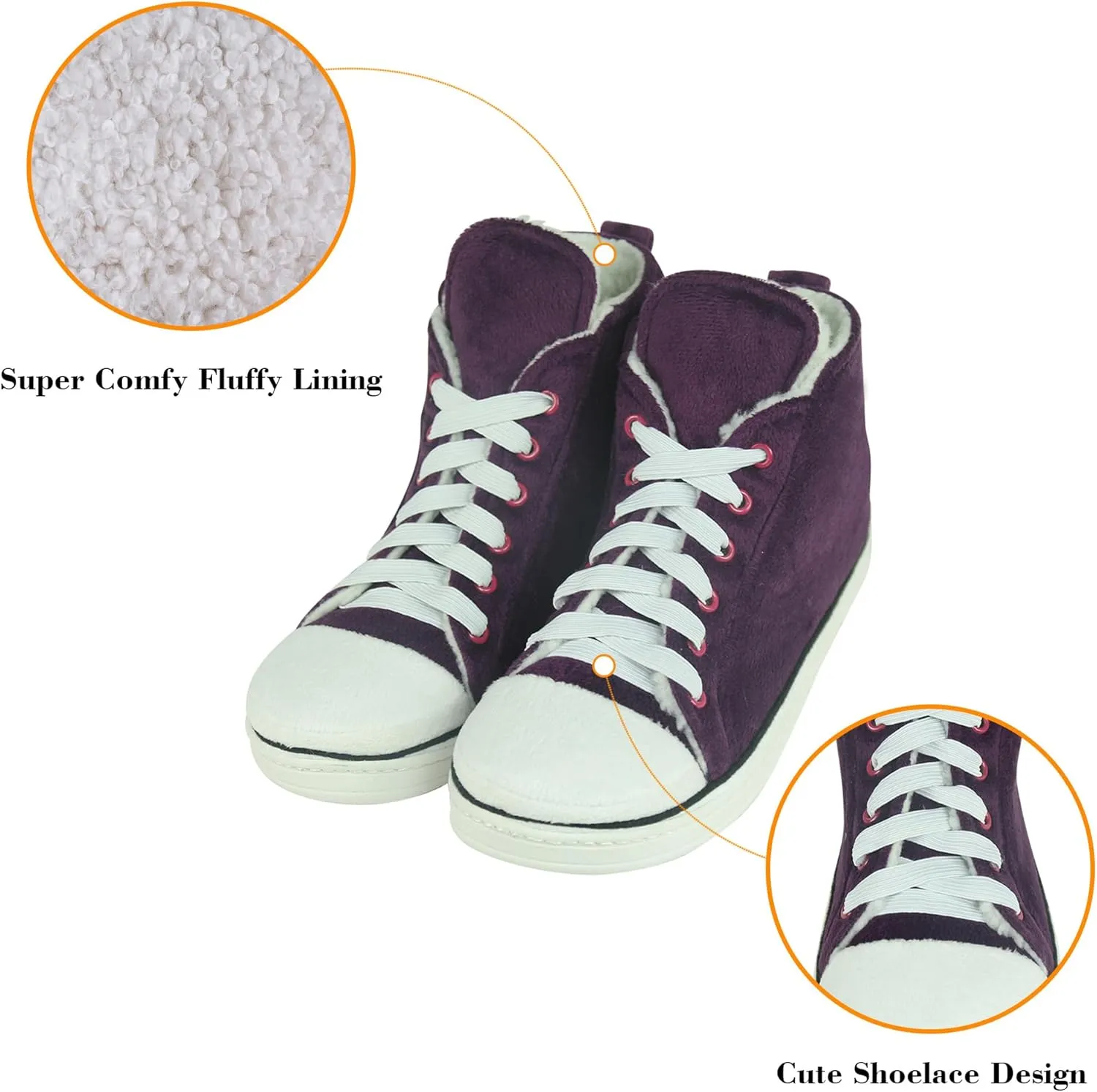 Home Slipper Women's Warm Winter Plush Indoor House Outdoor Sneaker Slippers Boots
