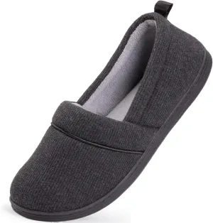 HomeTop Women's Comfy Loafer Slippers Lightweight Memory Foam Non-slip Indoor House Shoes