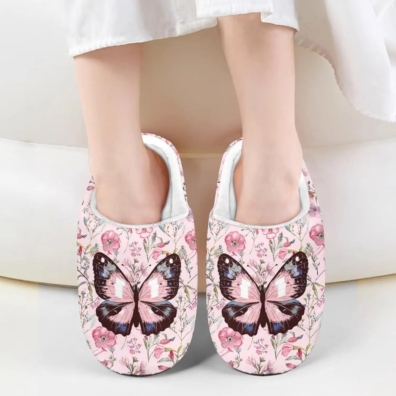 House Slippers for Girls Soft Size 9-15 Black