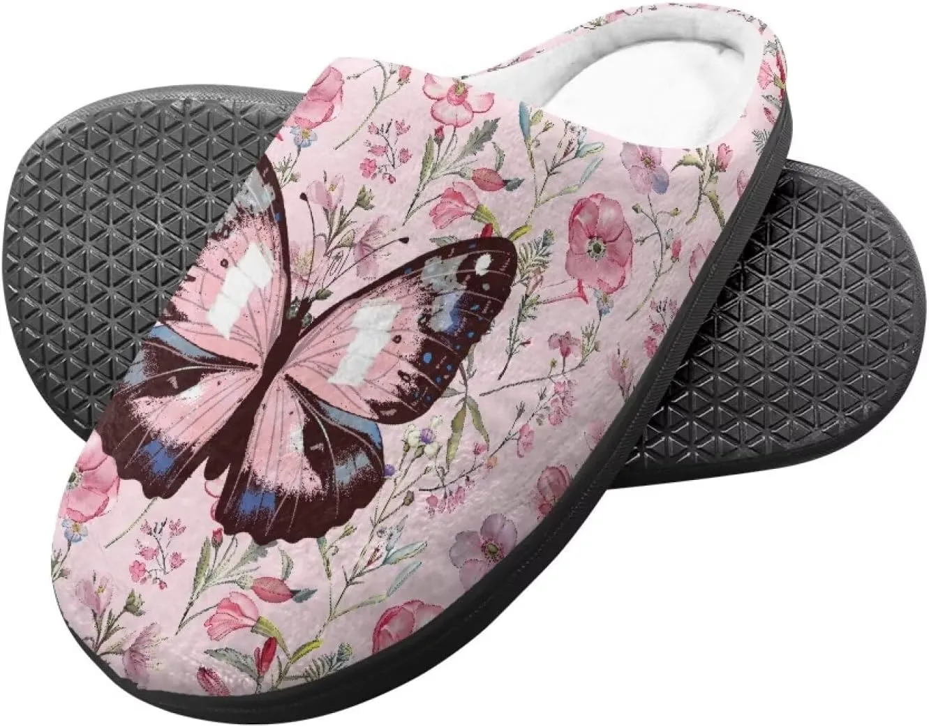 House Slippers for Girls Soft Size 9-15 Black