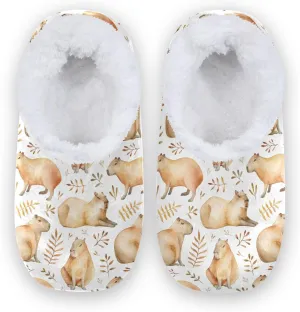 House Slippers Fuzzy Memory Foam Soft Slipper Socks for Woman Men