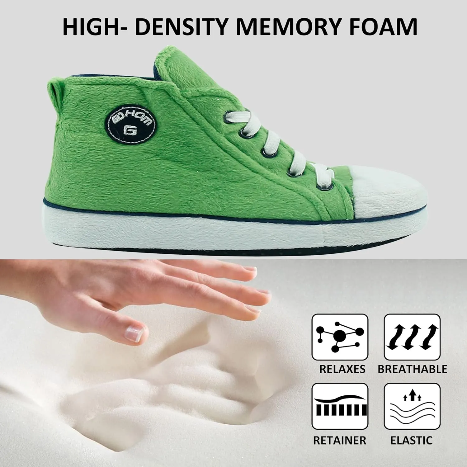 House Sneaker Slippers for Men Warm Winter Funny Cozy Indoor Sneakers Slipper Shoes Boys