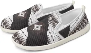 Howilath Western Aztec Print Mesh Sneakers Women Slip on Loafers Casual Breathable Shoes Walking Shoes