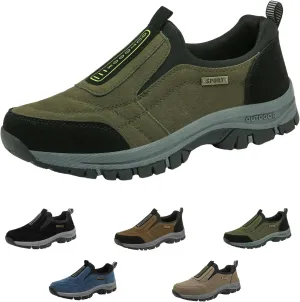 Hrtesus Women's Thick-Soled Suede Sneakers for Ultimate Comfort, Casual Non-Slip Slip-on Sneakers, Orthopedic Hiking Shoes Women Men