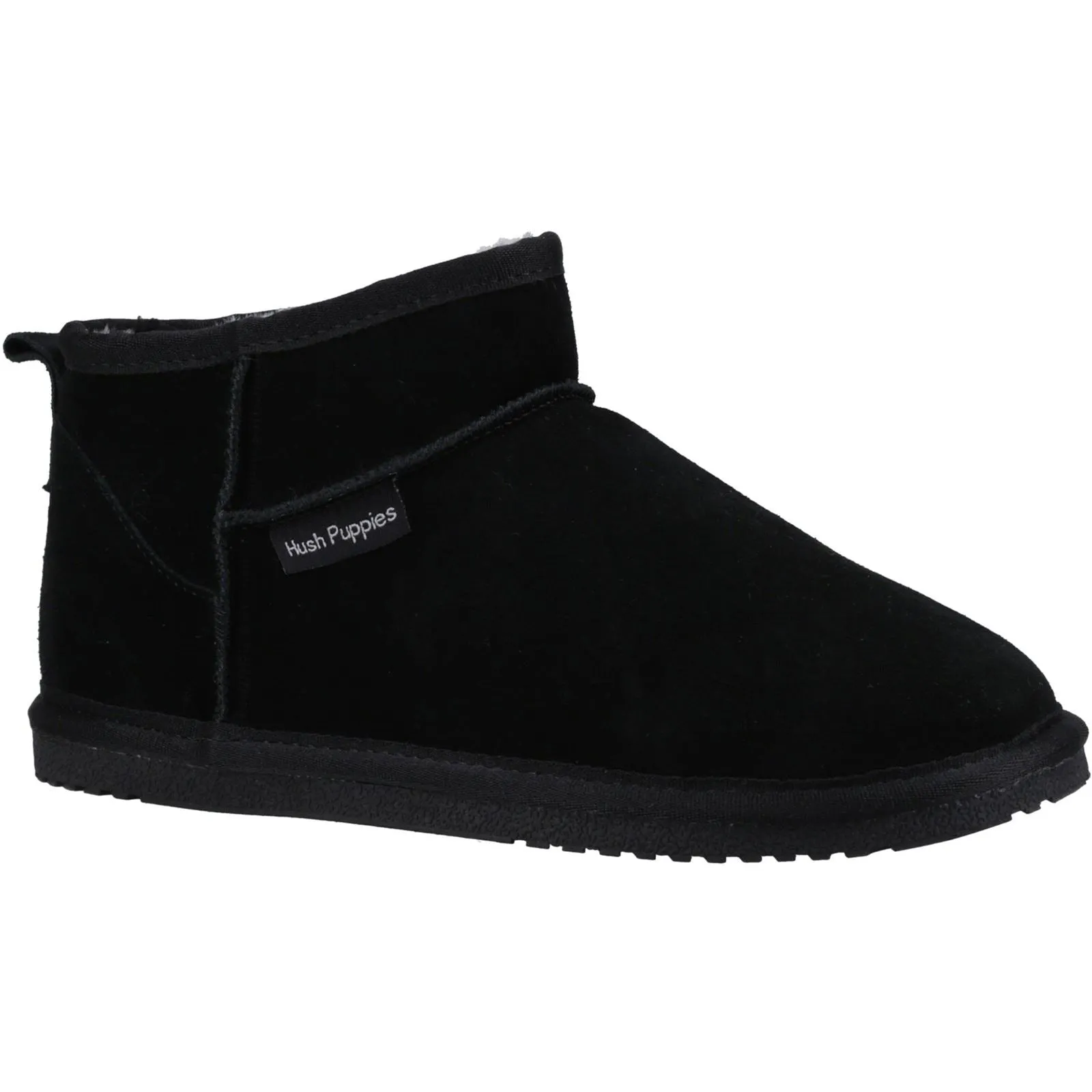 Hush Puppies Ashanti Suede Women's Black Slippers