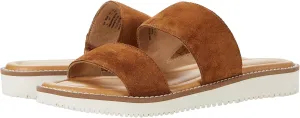 Hush Puppies Briard 2 Band Slide Tan Suede 10 M (B)