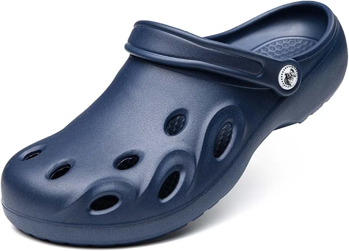 HYDLONGR Women's Summer Light Weight Breathable Quick-Drying Flat Garden Sandals Beach Slippers Clogs Mules Shoes