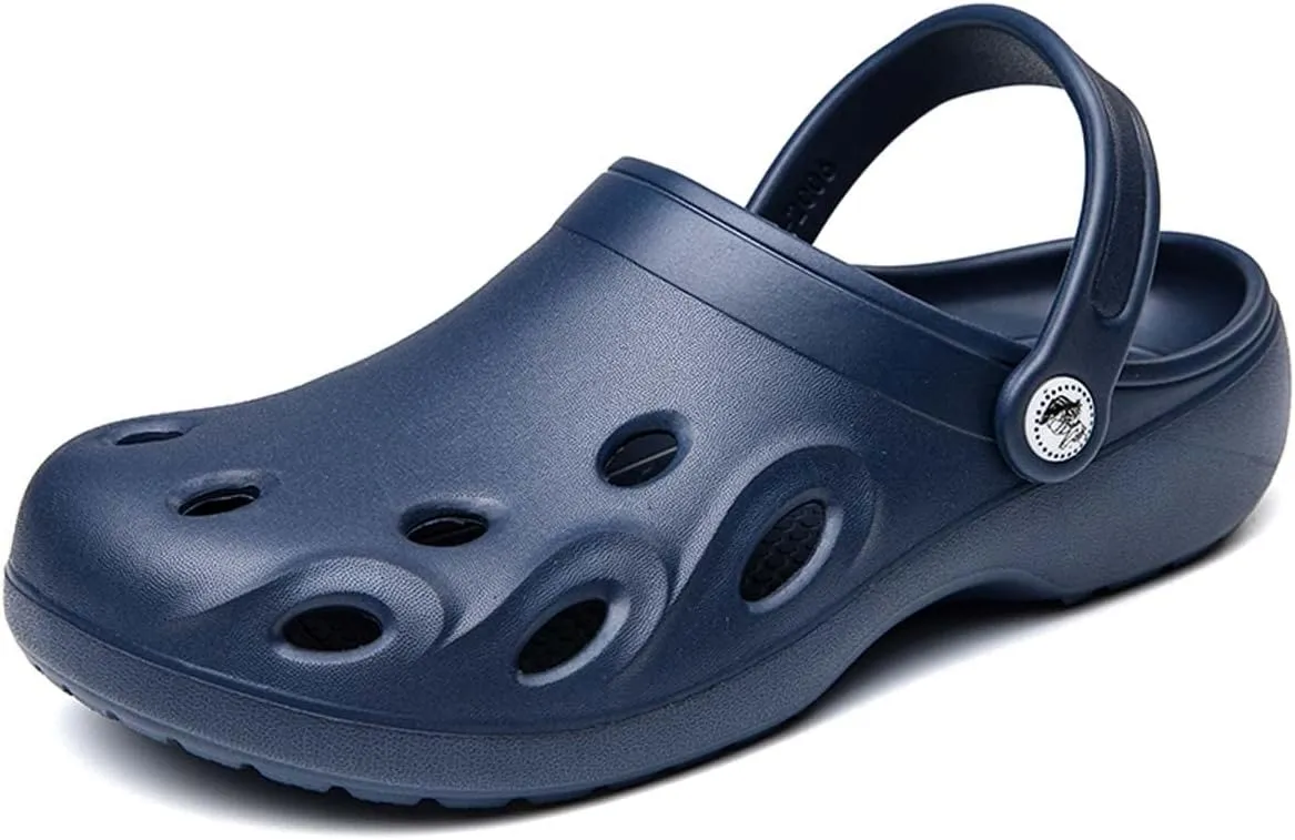 HYDLONGR Women's Summer Light Weight Breathable Quick-Drying Flat Garden Sandals Beach Slippers Clogs Mules Shoes