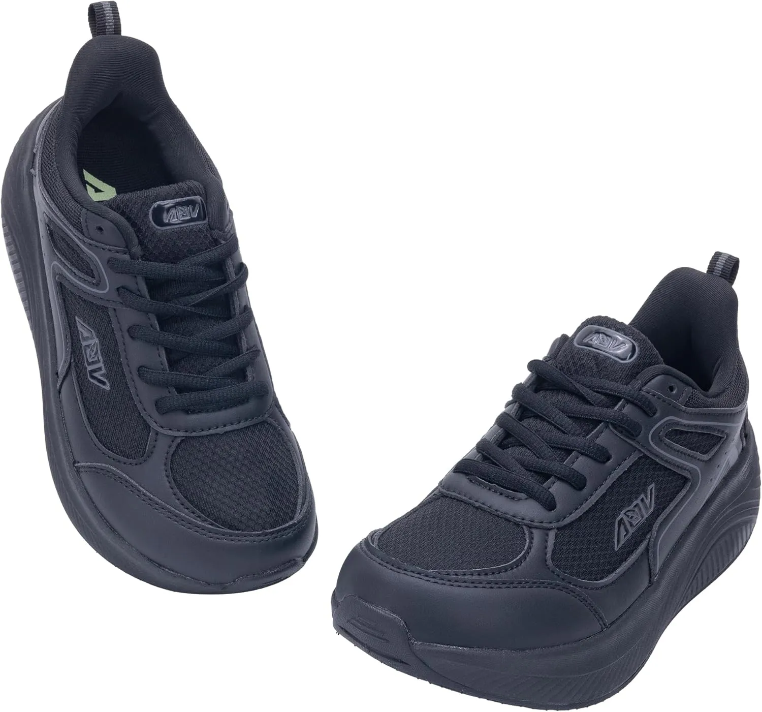 IIV Women Walking Shoes for Plantar Fasciitis | Wide Toe Box Shoes for Bunions | Arch Support Orthotic Shoes for Standing All Day